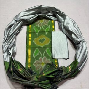 Ikkat Pochampally Handloom Silk Mix Ethnic Dress Material -SSMD0021