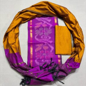 Ikkat Pochampally Handloom Silk Mix Ethnic Dress Material -SSMD0023