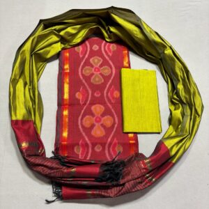 Ikkat Pochampally Handloom Silk Mix Ethnic Dress Material -SSMD0026