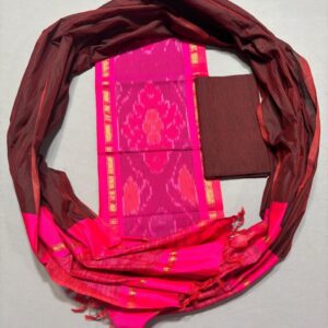 Ikkat Pochampally Handloom Silk Mix Ethnic Dress Material -SSMD0029