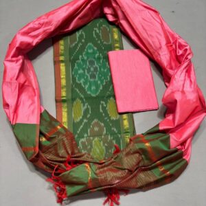 Ikkat Pochampally Handloom Silk Mix Ethnic Dress Material -SSMD0031