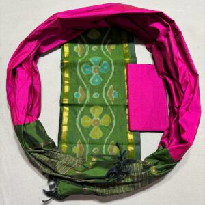 Ikkat Pochampally Handloom Silk Mix Ethnic Dress Material -SSMD0040
