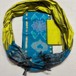 Ikkat Pochampally Handloom Silk Mix Ethnic Dress Material -SSMD0044