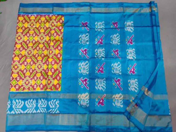 Pochampally Pattu Saree Multi Color Latest Design - ARH1002