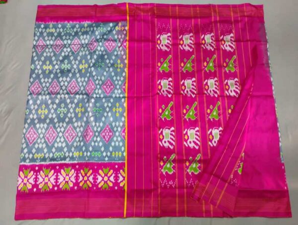 Pochampally Silk Sarees Multi Color Handloom Sarees -ARH10023