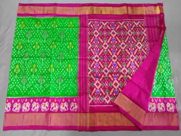 Pochampally Silk Sarees Multi Color Handloom Sarees -ARH10032