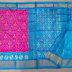 Pochampally Silk Sarees Multi Color Handloom Sarees -ARH10037