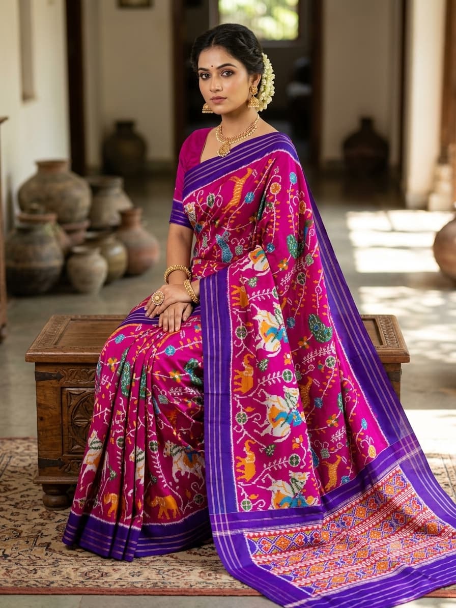 Pochampally Ikat Silk Sarees 15000 Silk Mark Certified, Silk Mark Certified Pochampally Sarees, Pochampally Pure Silk Sarees, Original Pochampally Ikat Silk Sarees, Handloom Pochampally Silk Sarees, Authentic Silk Mark Certified Sarees, Pure Silk Ikat Sarees, Buy Pochampally Silk Sarees Online, Designer Ikat Silk Sarees, Telangana Handloom Silk Sarees, Premium Pochampally Silk Sarees, Traditional Ikat Silk Sarees, Indian Handloom Silk Sarees, Certified Silk Sarees Online, Handwoven Pochampally Sarees