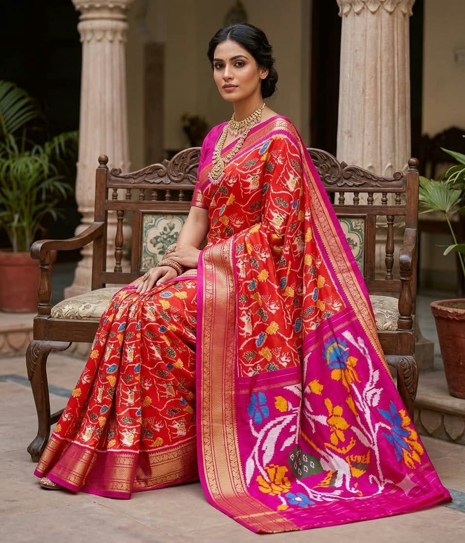 Pochampally Ikat Silk Sarees 15000 Silk Mark Certified, Silk Mark Certified Pochampally Sarees, Pochampally Pure Silk Sarees, Original Pochampally Ikat Silk Sarees, Handloom Pochampally Silk Sarees, Authentic Silk Mark Certified Sarees, Pure Silk Ikat Sarees, Buy Pochampally Silk Sarees Online, Designer Ikat Silk Sarees, Telangana Handloom Silk Sarees, Premium Pochampally Silk Sarees, Traditional Ikat Silk Sarees, Indian Handloom Silk Sarees, Certified Silk Sarees Online, Handwoven Pochampally Sarees