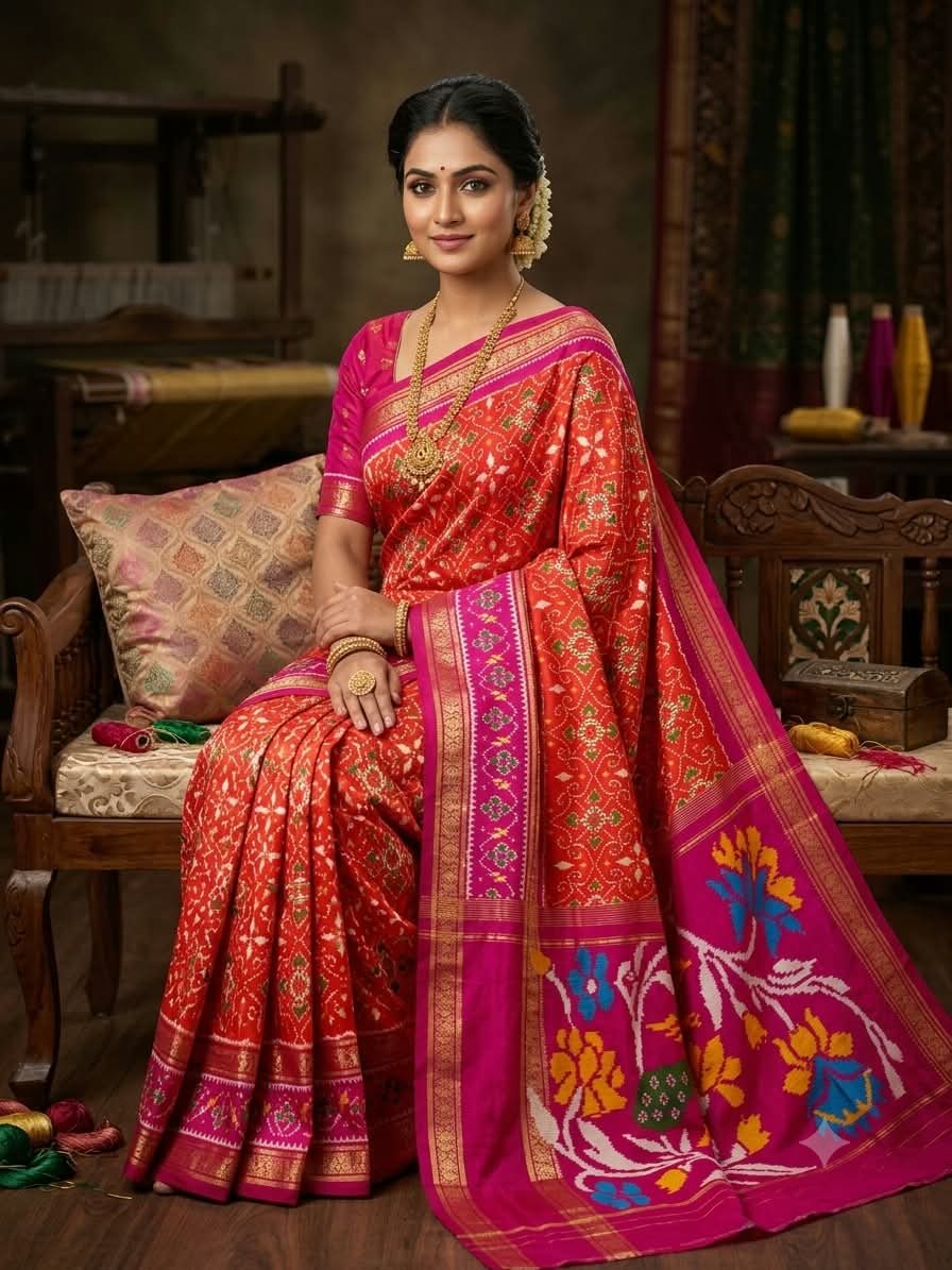 Pochampally Ikat Silk Sarees 15000 Silk Mark Certified, Silk Mark Certified Pochampally Sarees, Pochampally Pure Silk Sarees, Original Pochampally Ikat Silk Sarees, Handloom Pochampally Silk Sarees, Authentic Silk Mark Certified Sarees, Pure Silk Ikat Sarees, Buy Pochampally Silk Sarees Online, Designer Ikat Silk Sarees, Telangana Handloom Silk Sarees, Premium Pochampally Silk Sarees, Traditional Ikat Silk Sarees, Indian Handloom Silk Sarees, Certified Silk Sarees Online, Handwoven Pochampally Sarees
