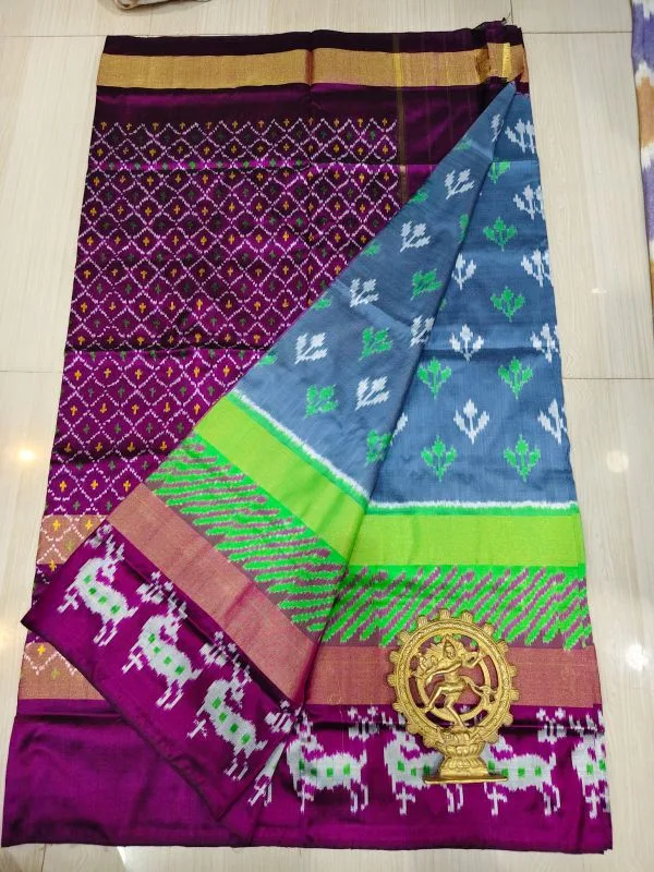 pochampally silk sarees, ikkat pochampally pattu sarees, handloom silk sarees, double ikkat latest pochampally sarees