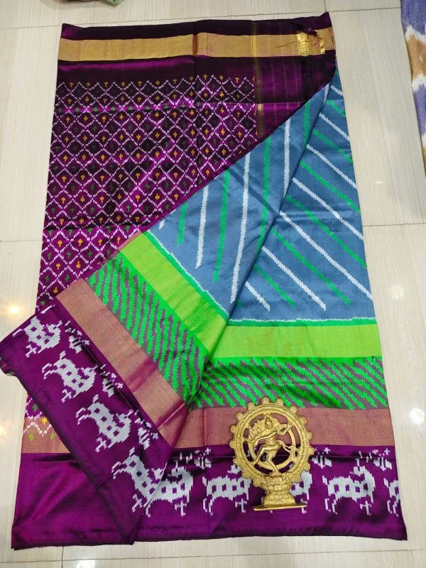 pochampally silk sarees, ikkat pochampally pattu sarees, handloom silk sarees, double ikkat latest pochampally sarees