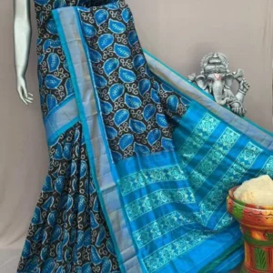 Pochampally silk sarees with blouse, double ikkat handloom silk sarees, silk mark certified sarees premium