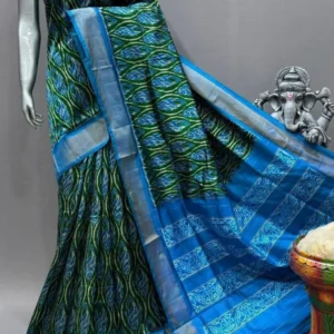 Pochampally silk sarees with blouse, double ikkat handloom silk sarees, silk mark certified sarees premium