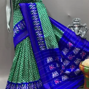 Pochampally silk sarees with blouse, double ikkat handloom silk sarees, silk mark certified sarees premium