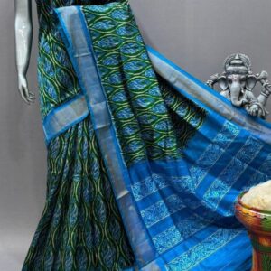 Pochampally Silk Sarees With Blouse Silk Mark - PABS120022