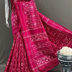 Pochampally silk sarees with blouse, double ikkat handloom silk sarees, silk mark certified sarees premium