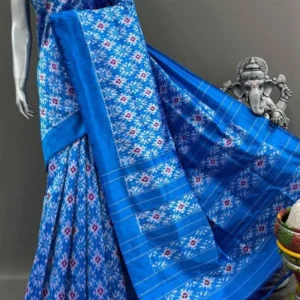 Pochampally silk sarees with blouse, double ikkat handloom silk sarees, silk mark certified sarees premium