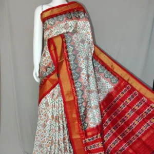 Pochampally silk sarees with blouse, double ikkat handloom silk sarees, silk mark certified sarees premium