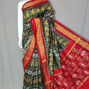 Pochampally silk sarees with blouse, double ikkat handloom silk sarees, silk mark certified sarees premium