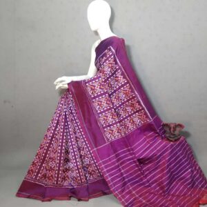 Double Ikkat Pochampally Silk  Saree  With Blouse | Handloom Sarees -PRSS120001