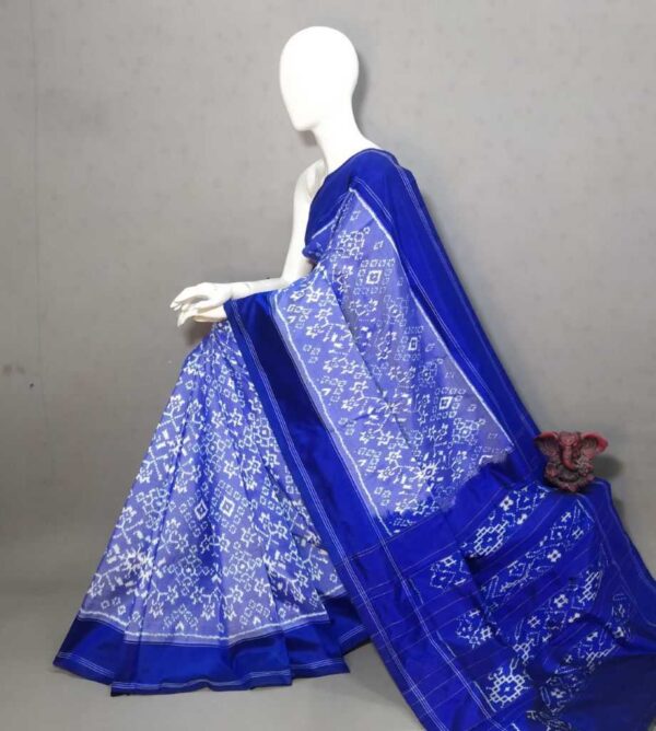 Double Ikkat Pochampally Silk  Saree  With Blouse | Handloom Sarees -PRSS120002