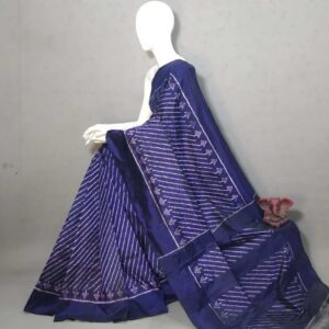 Double Ikkat Pochampally Silk  Saree  With Blouse | Handloom Sarees -PRSS120003