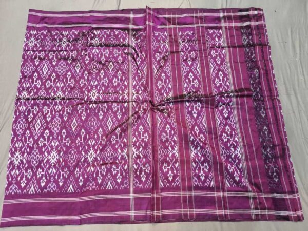 Double Ikkat Pochampally Silk  Saree  With Blouse | Handloom Sarees -PRSS120009