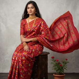 Pochampally ikkat silk sarees forest designs, floral designs, double ikkat premium sarees silk mark certified