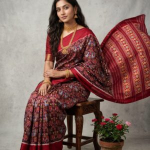 Pochampally ikkat silk sarees forest designs, floral designs, double ikkat premium sarees silk mark certified