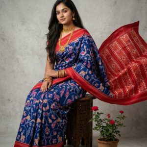 Pochampally ikkat silk sarees forest designs, floral designs, double ikkat premium sarees silk mark certified