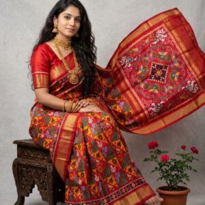 Pochampally ikkat silk sarees forest designs, floral designs, double ikkat premium sarees silk mark certified