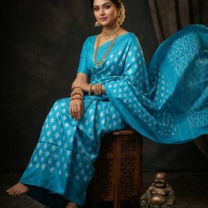 Pochampally Ikkat  Silk  Saree Light Weight Without Blouse  -PRSS690013
