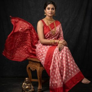 Pochampally Ikkat  Silk  Saree Light Weight Without Blouse  -PRSS690028