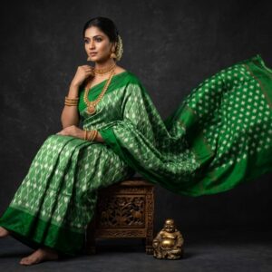 Pochampally Ikkat  Silk  Saree Light Weight Without Blouse  -PRSS69005