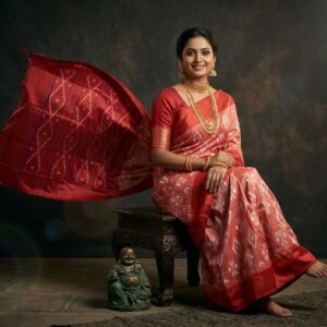 Pochampally Ikkat  Silk  Saree Light Weight Without Blouse  -PRSS69008