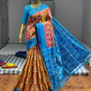 Double Ikkat Pochampally Ikkat Silk Sarees - SMSS115001