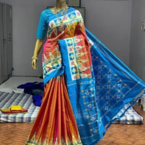 Double Ikkat Pochampally Ikkat Silk Sarees - SMSS115002