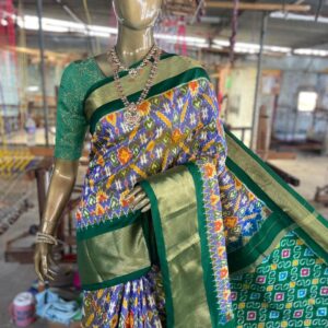 Pochampally Ikat Silk Saree with Modern Designs, Pochampally Ikat Silk Sarees for Summer, Pure Pochampally Silk Sarees with Traditional Patterns, Multi-color Pochampally Ikat Silk Sarees big border, Pochampally Ikat Silk Saree for Bridal Wear zari border, Luxury Pochampally Ikat Silk Sarees, Pochampally Ikat Sarees with Silk Thread Work, Pochampally Ikat Sarees from Telangana, Best Pochampally Ikat Saree Store in Hyderabad