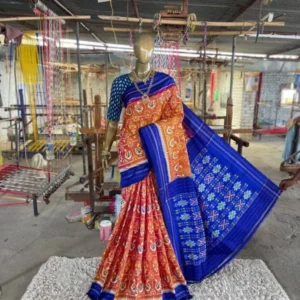 Double Ikkat Pochampally Ikkat Silk Sarees - SMSS115005