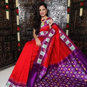 Double Ikkat Pochampally Ikkat Silk Sarees - SMSS115007