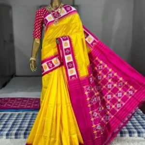 Double Ikkat Pochampally Ikkat Silk Sarees - SMSS115009