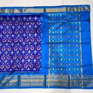 Pochampally Ikkat Silk  Saree  Kanchi Border With Blouse  -SMSS1390010