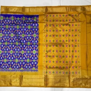 Pochampally Ikkat Silk  Saree  Kanchi Border With Blouse  -SMSS1390011