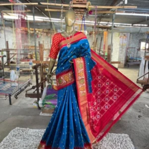 Pochampally Ikkat Silk Sarees With Blouse | Silk mark Sarees - SMSS990015