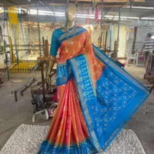 Pochampally Ikkat Silk Sarees With Blouse | Silk mark Sarees - SMSS99004