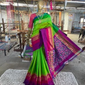 Pochampally Ikkat Silk Sarees With Blouse | Silk mark Sarees - SMSS99009