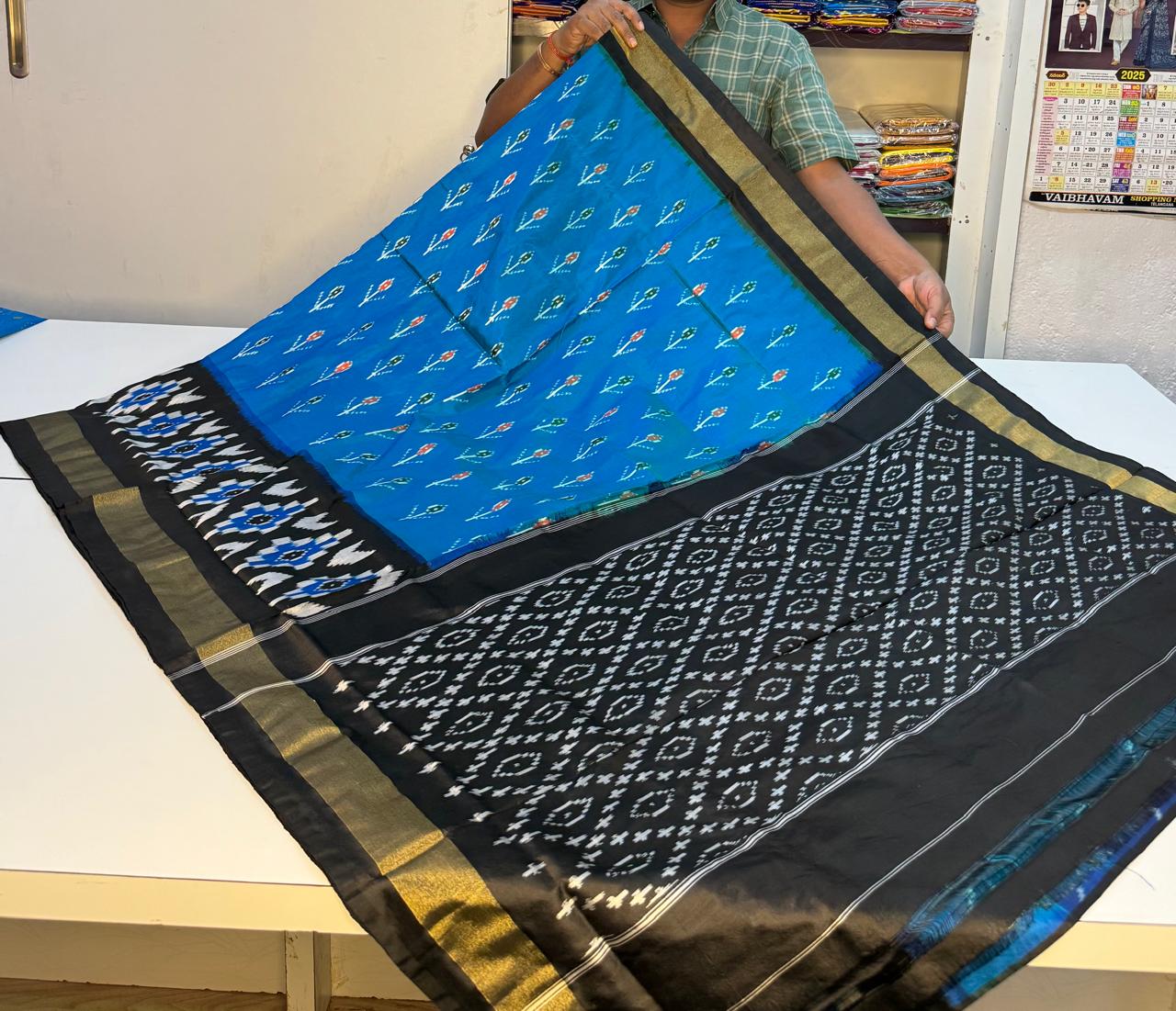 Pochampally silk sarees, ikkat silk sarees with blouse, pochampally ikkat sarees, double ikkat silk sarees, Pattu sarees