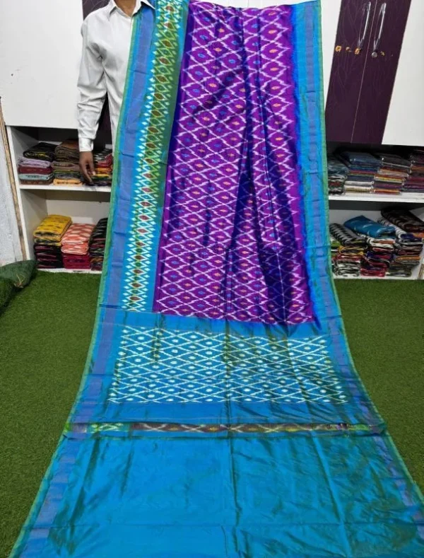 Pochampally silk sarees, ikkat silk sarees with blouse, pochampally ikkat sarees, double ikkat silk sarees, Pattu sarees