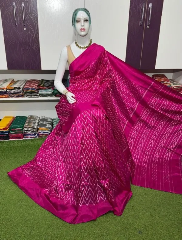 Pochampally silk sarees, ikkat silk sarees with blouse, pochampally ikkat sarees, double ikkat silk sarees, Pattu sarees